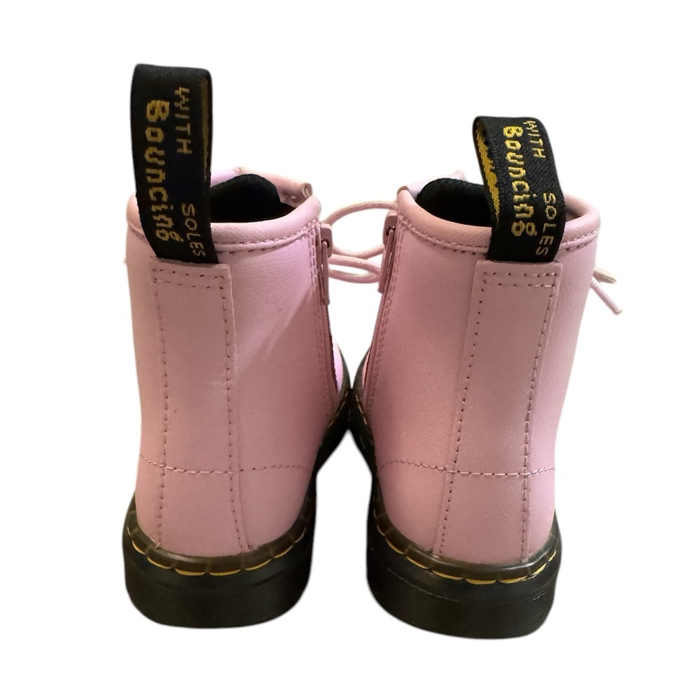 Dr.Martens Zavala combat boots size 10 toddler color pale pink - Picture 3 of 8